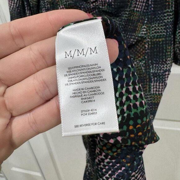 Womens Cabi Elaine Dress #4214 Black Pattern Medium M MSRP $130 Spring Summer - Picture 10 of 13